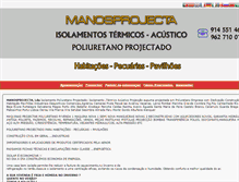 Tablet Screenshot of manosprojecta.com